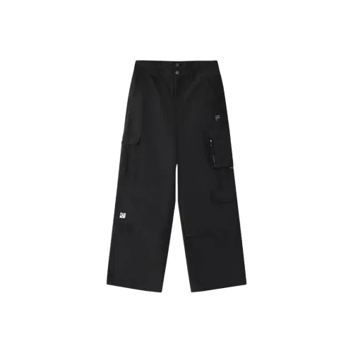FILA FUSION Рабочая одежда Карго Брюки Женские Глубокий Черный