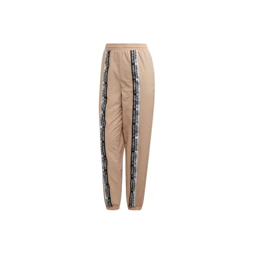 Adidas Originals Вязаные тренировочные брюки женские кофейного цвета