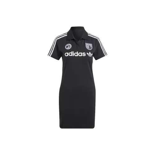 adidas originals Black Женские Короткие Платья с Рукавами