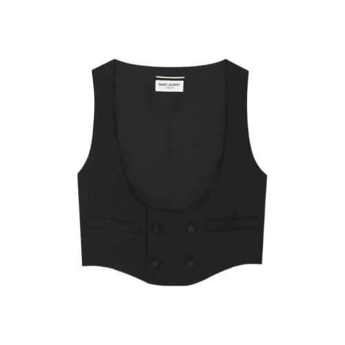 SAINT LAURENT FW22 Жилет Женские Черный