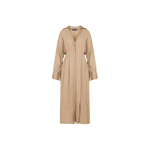 Fabiana Filippi Умбра Женские Длинные Платья с Рукавами