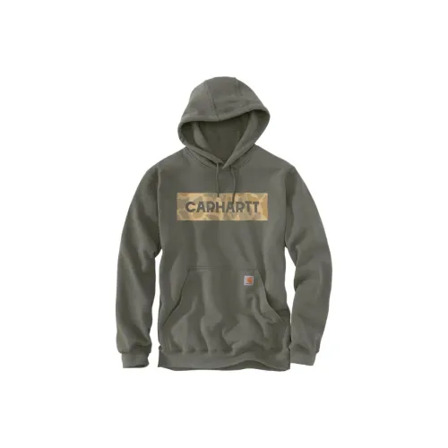 Carhartt Мужские Свитшоты Оливково-зеленого цвета