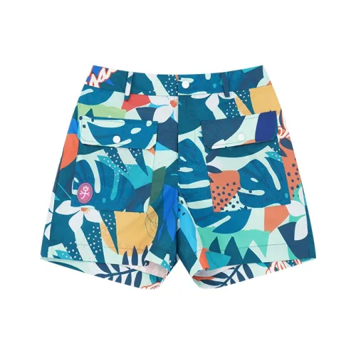 CASTELBAJAC Повседневные шорты Женские Многоцветные Зеленые