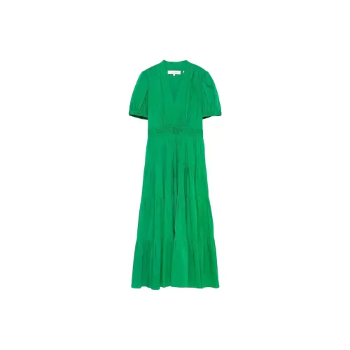 Diane von Furstenberg Короткое платье с короткими рукавами женское зеленое