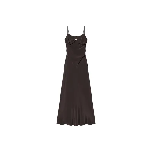 COVERINS Платье-комбинация Женское Кофейное