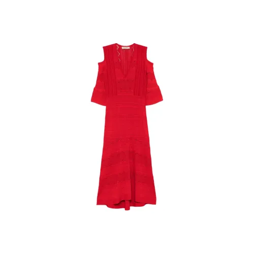 Twinset Red Женские Короткие Платья с Рукавами