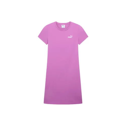 PUMA Essentials Короткий рукав Платье Женское Wildberry | Wildberry