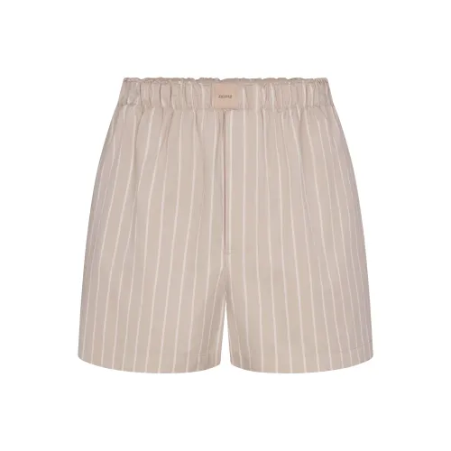 SKIMS Повседневные шорты Женские Камень Stripe Камень Текстура Коричневый