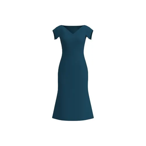 BRAND BY MEI Без рукавов Платье Женское Королевский синий