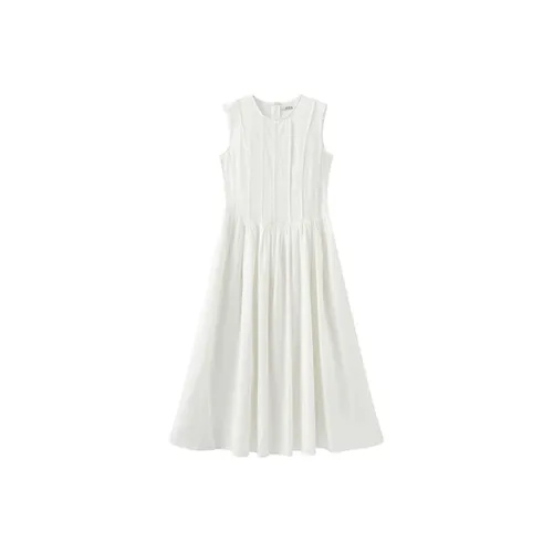 Cubic Белые Женские Платья без рукавов