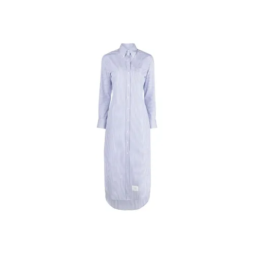 THOM BROWNE Blue Женские Длинные Платья с Рукавами