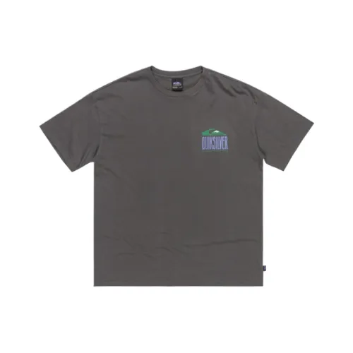Quiksilver Черный Серый Цвет Мужская Футболка