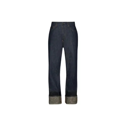 Maison Margiela Женские джинсы морского синего цвета