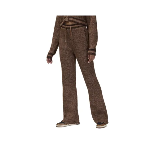 Jordan Air KNIT Вязаные Тренировочные Брюки Женские Коричневый