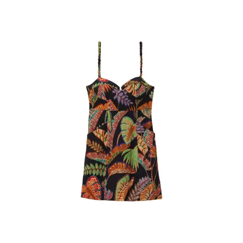 FARM Rio SS24 Slip Платье Женское Черное