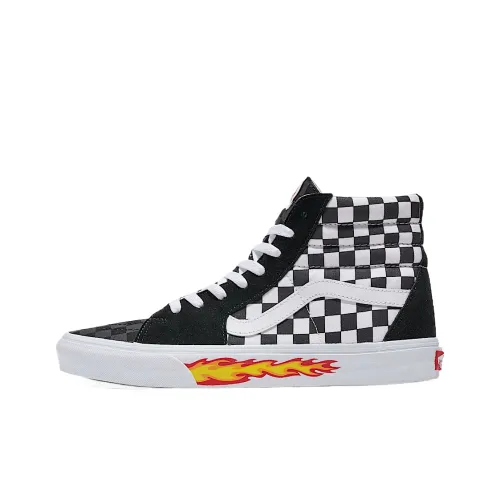 Vans Sk8 Hi Высокие Кроссовки для Скейтбординга Унисекс Черный Белый