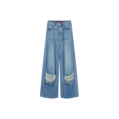 MYMIX Темно-синие Женские Джинсы