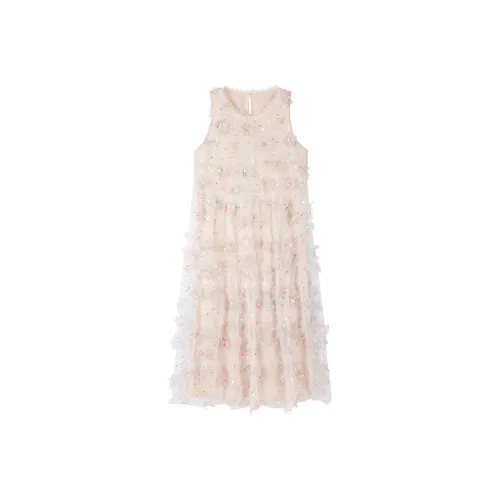 CARIEDO Сарафан с круглым вырезом, телесного цвета, женские платья без рукавов