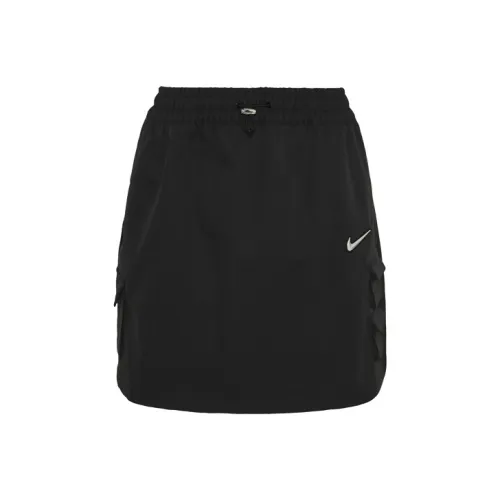 NIKE Черные Женские Повседневные Короткие Юбки