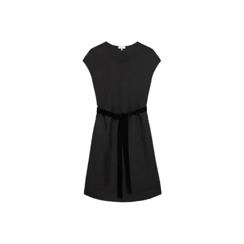 Theory Дизайнер Co authored В избранном Черные Женские Платья без рукавов