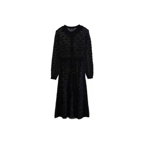 VILAN Длинное платье с длинными рукавами женское