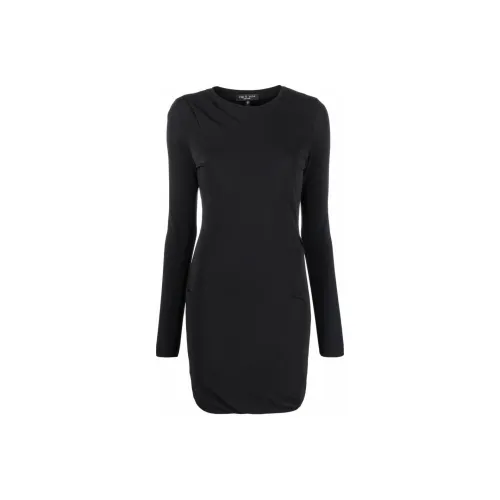 RAG BONE Длинное платье с длинными рукавами женское черное