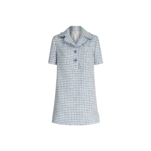 ETRO Blue Женские Короткие Платья с Рукавами