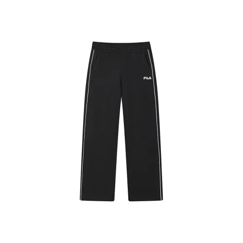 FILA Вязаные тренировочные брюки женские глубокий черный