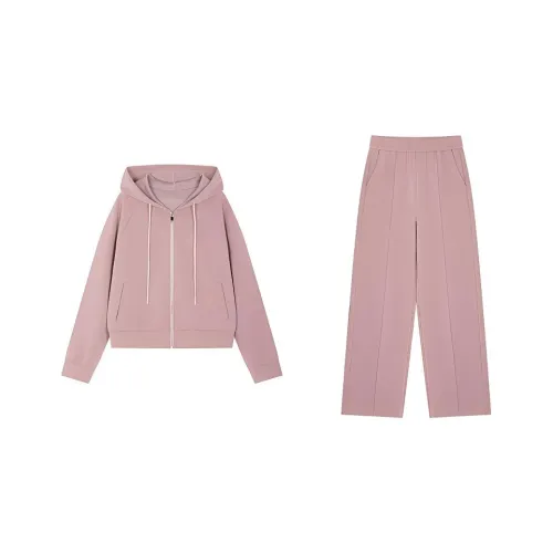 Mo Han Yi Mei Повседневный костюм женский серо-розовый