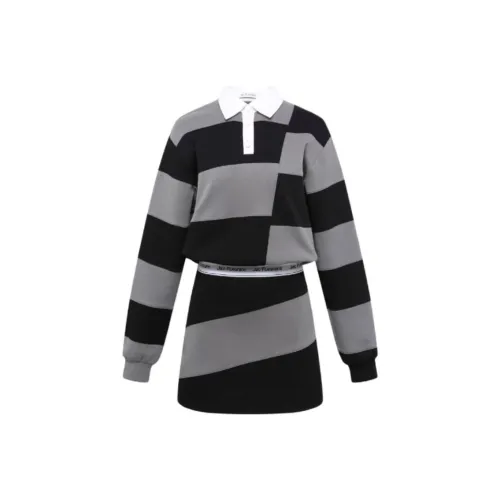 JAC FLEURANT Длинное платье с длинными рукавами, женское, черное