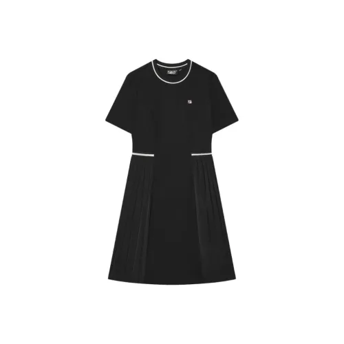 FILA Глубокий черный Женские Платья с коротким рукавом