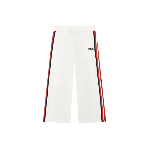 FILA Облачный белый Женские Вязаные Тренировочные Брюки