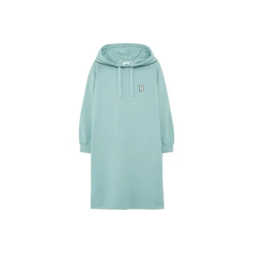 MLB Boston Red Sox Мятно-зеленый Женские Длинные Платья с Рукавами