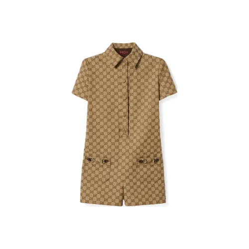 GUCCI SS24 Повседневные шорты Женские CAMEL