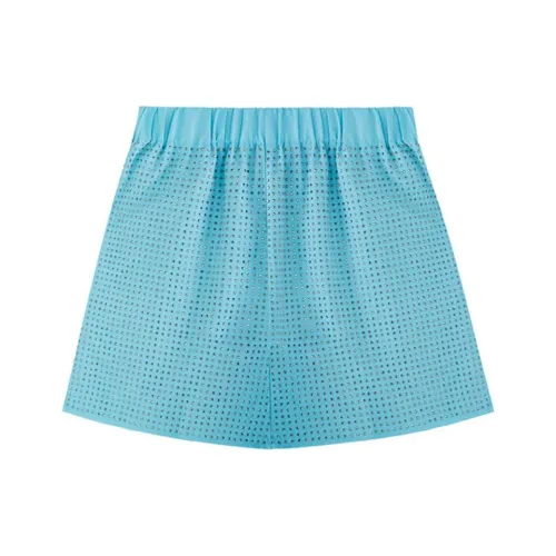 Self Portrait Повседневные шорты Женские Небесно-голубой