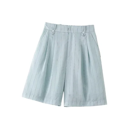 IHIMI Повседневные шорты женские светло-синие