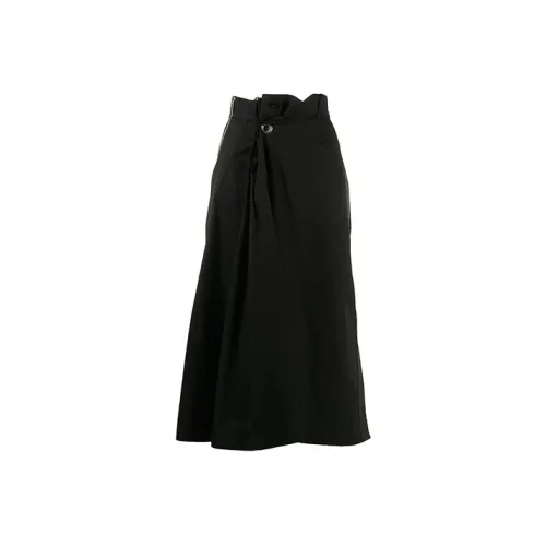 sacai Черная Женская Повседневная Длинная Юбка