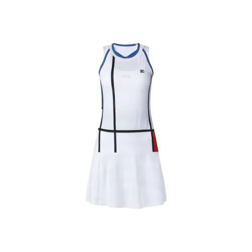 FILA Белые Женские Платья Без Рукавов