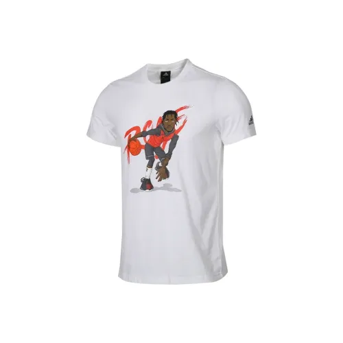 Adidas T-Shirt Мужской Белый Derrick Rose