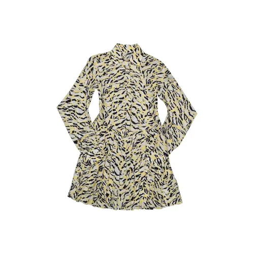 Roberto Cavalli Длинное платье с длинными рукавами женское черное