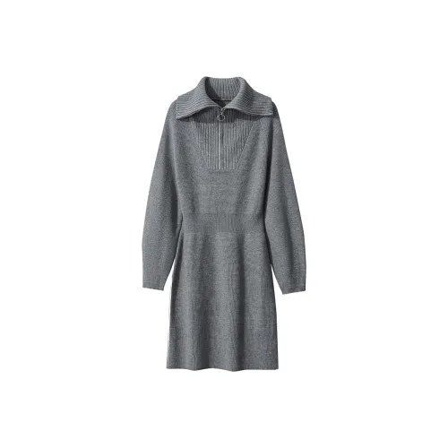 AMII Длинное платье с длинными рукавами женское