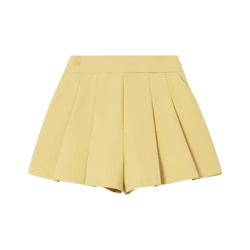 Шорты LACOSTE Collaboration Повседневные Женские Цвет круассан