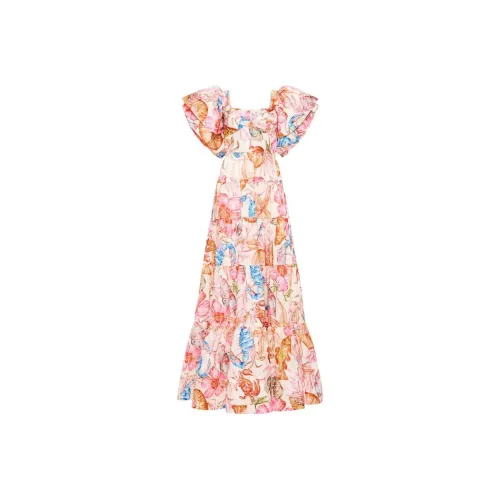 REBECCA VALLANCE SS24 Короткое платье с короткими рукавами женское многоцветное