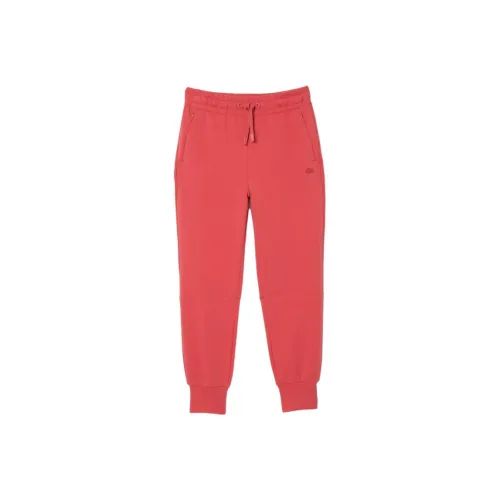 LACOSTE Вязаные тренировочные брюки женские Sera красного цвета
