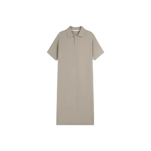 Miss Ha Ya Шалфейно-зеленый Женские Короткие Платья с Рукавами