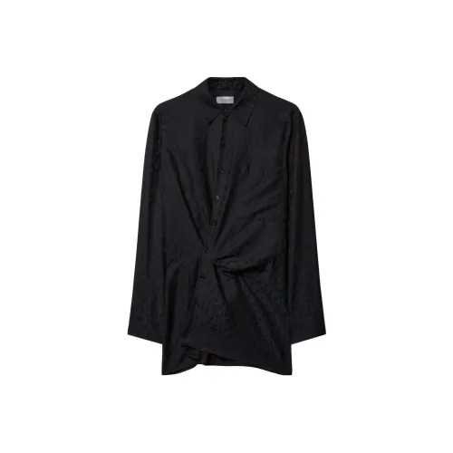 Off Белый черный Женские Длинные Платья с рукавами