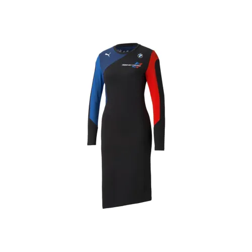 PUMA BMW M MOTORSPORT Collaboration Series Длинное платье с длинными рукавами женское многоцветное