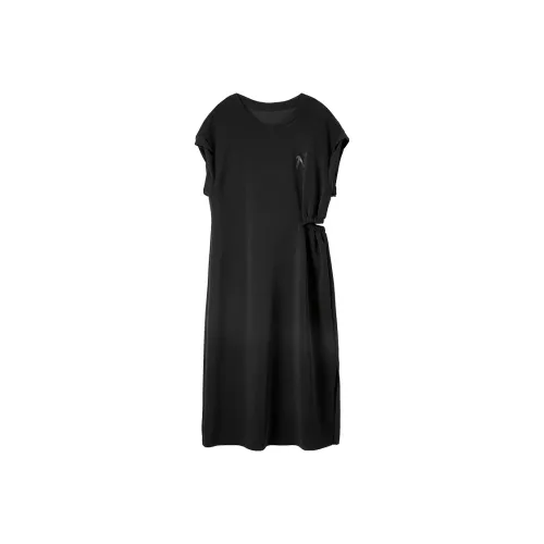 SENTUBILA Короткий рукав Платье Женское Классическое черное