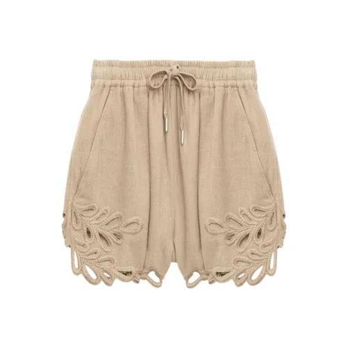 ISABEL MARANT ETOILE FW24 Повседневные шорты Женские Бежевый