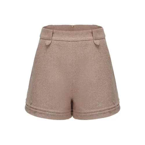 CHIWAWAMEME Повседневные шорты женские Milk Tea